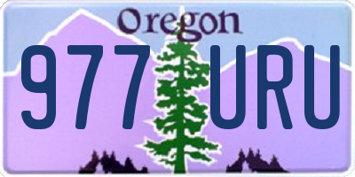 OR license plate 977URU