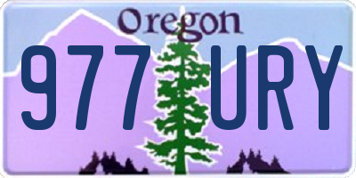 OR license plate 977URY