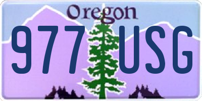 OR license plate 977USG