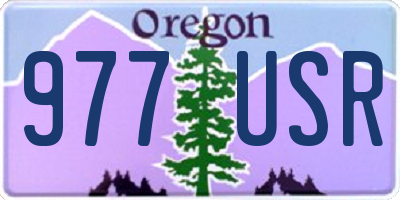 OR license plate 977USR