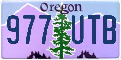 OR license plate 977UTB