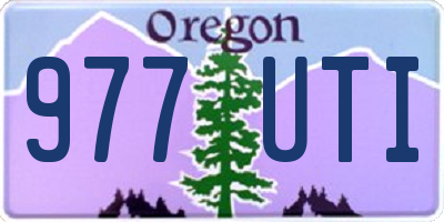 OR license plate 977UTI
