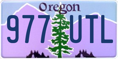 OR license plate 977UTL
