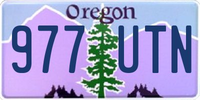 OR license plate 977UTN
