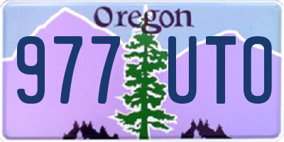 OR license plate 977UTO