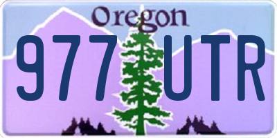 OR license plate 977UTR