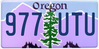OR license plate 977UTU
