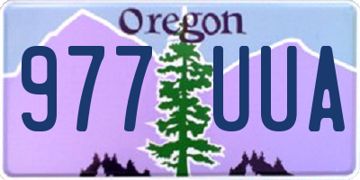 OR license plate 977UUA