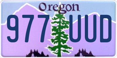 OR license plate 977UUD