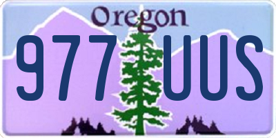 OR license plate 977UUS