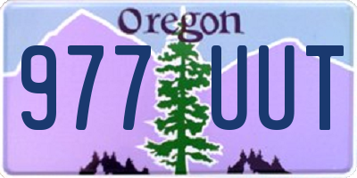 OR license plate 977UUT