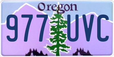 OR license plate 977UVC