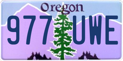 OR license plate 977UWE