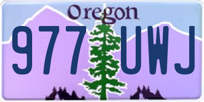 OR license plate 977UWJ