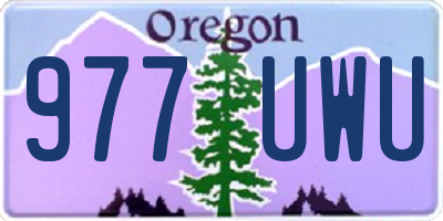 OR license plate 977UWU