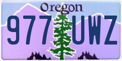 OR license plate 977UWZ
