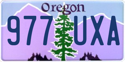 OR license plate 977UXA