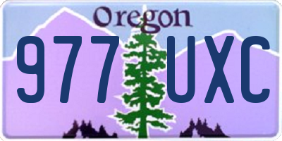 OR license plate 977UXC