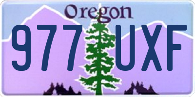 OR license plate 977UXF