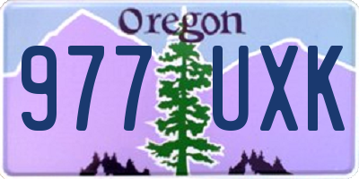 OR license plate 977UXK