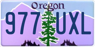 OR license plate 977UXL