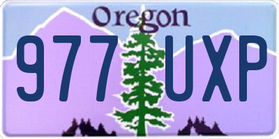 OR license plate 977UXP