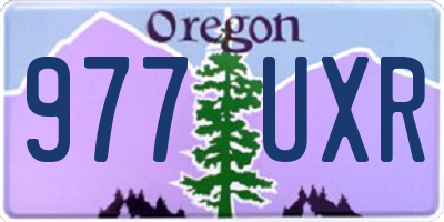OR license plate 977UXR
