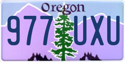 OR license plate 977UXU