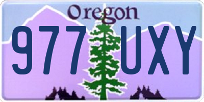 OR license plate 977UXY