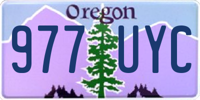 OR license plate 977UYC