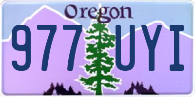 OR license plate 977UYI