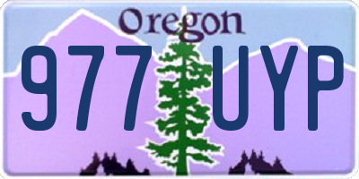 OR license plate 977UYP