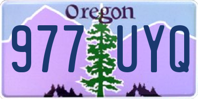 OR license plate 977UYQ