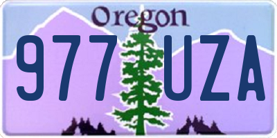 OR license plate 977UZA