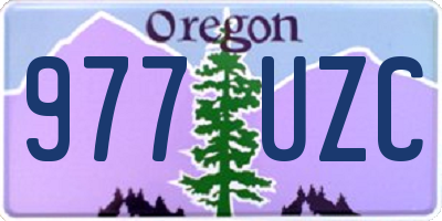 OR license plate 977UZC