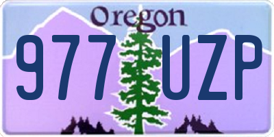 OR license plate 977UZP