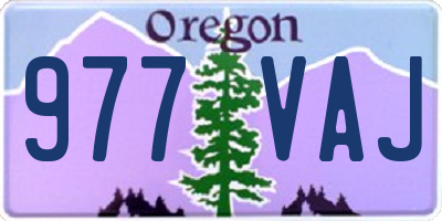 OR license plate 977VAJ