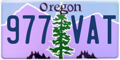 OR license plate 977VAT