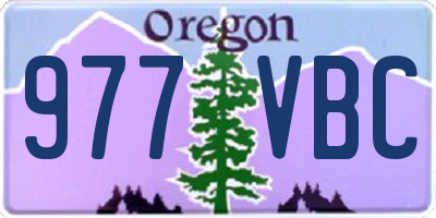 OR license plate 977VBC