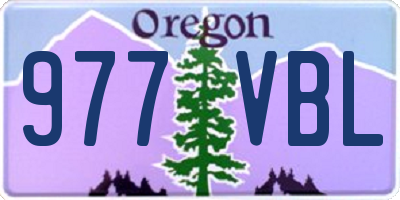 OR license plate 977VBL