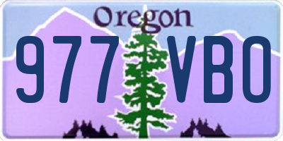 OR license plate 977VBO