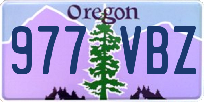 OR license plate 977VBZ