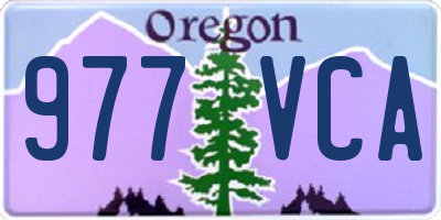 OR license plate 977VCA