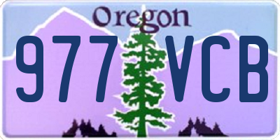 OR license plate 977VCB
