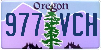OR license plate 977VCH