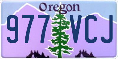 OR license plate 977VCJ