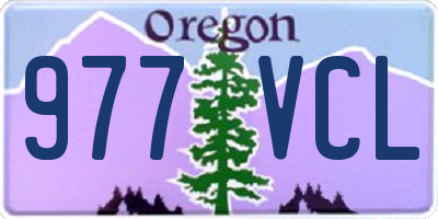 OR license plate 977VCL