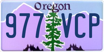 OR license plate 977VCP