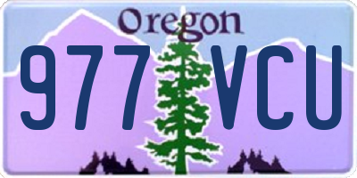 OR license plate 977VCU