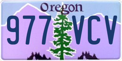 OR license plate 977VCV